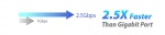 První přípojné porty na 2.5Gbps